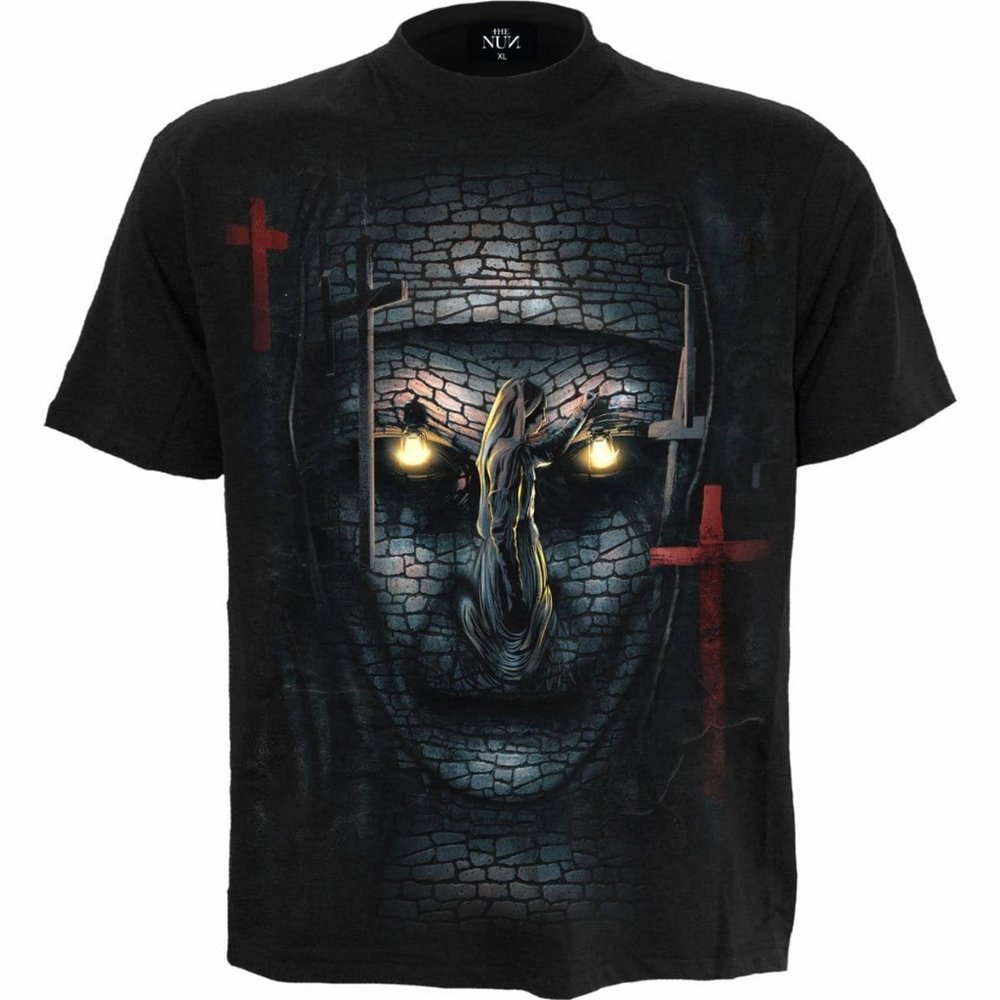 spiral direct the nun mens t shirt short sleeve gothic skulls new